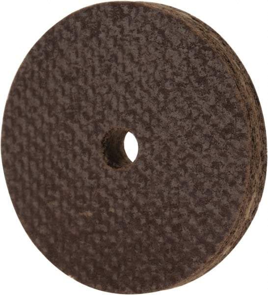 Cratex - 1" Diam x 1/8" Hole x 1/8" Thick, 54 Grit Surface Grinding Wheel - Aluminum Oxide, Type 1, Coarse Grade, 54,240 Max RPM, No Recess - Exact Industrial Supply