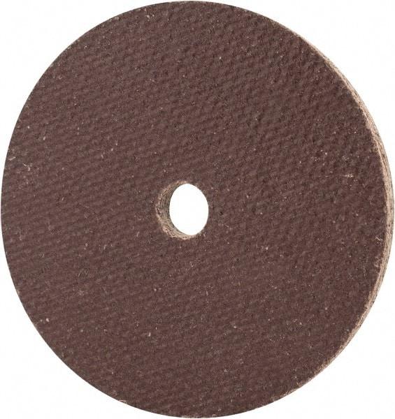Cratex - 2" Diam x 1/4" Hole x 1/8" Thick, 54 Grit Surface Grinding Wheel - Aluminum Oxide, Type 1, Coarse Grade, 27,120 Max RPM, No Recess - Exact Industrial Supply