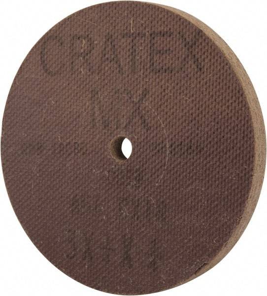 Cratex - 3" Diam x 1/4" Hole x 1/4" Thick, 54 Grit Surface Grinding Wheel - Aluminum Oxide, Type 1, Coarse Grade, 18,080 Max RPM, No Recess - Exact Industrial Supply