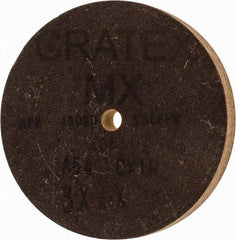 Cratex - 3" Diam x 1/4" Hole x 3/8" Thick, 54 Grit Surface Grinding Wheel - Aluminum Oxide, Type 1, Coarse Grade, 18,080 Max RPM, No Recess - Exact Industrial Supply
