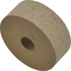 Cratex - 1" Diam x 3/8" Thick Unmounted Buffing Wheel - 1/4" Arbor Hole, Medium Grade - Exact Industrial Supply