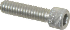 Holo-Krome - 1/4-20 UNC Hex Socket Drive, Socket Cap Screw - Alloy Steel, Zinc-Plated Finish, Fully Threaded, 1" Length Under Head - Exact Industrial Supply