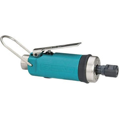 Dynabrade - 1/4" Collet, Straight Handle, Air Straight Die Grinder - 30,000 RPM, Front Exhaust, 19 CFM, 0.4 hp, 90 psi, 1/4 NPT Inlet - Exact Industrial Supply