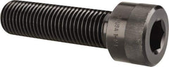 Holo-Krome - 1-1/4 - 7 UNC Hex Socket Drive, Socket Cap Screw - Alloy Steel, Black Oxide Finish, Partially Threaded, 4-1/2" Length Under Head - Exact Industrial Supply