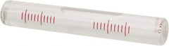 SPI - 3-3/4 Inch Long x 19/32 Inch Wide, Level Replacement Vial - Clear, Use With Block Levels - Exact Industrial Supply