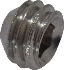 Value Collection - #10-32 UNF, 1/8" OAL, Cup Point Set Screw - Grade 18-8 Stainless Steel, 3/32" Key - Exact Industrial Supply