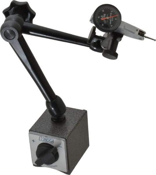 TESA Brown & Sharpe - 0.0005" Graduation, 0-15-0 Dial Reading, Indicator & Base Kit - 0.0005 Inch Graduation, Includes Standard Magnetic Base, Test Indicator - Exact Industrial Supply