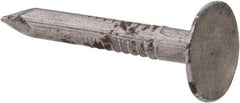 Value Collection - 11 Gauge, 1" OAL Roofing Nails - Ring Shank, Grade 2 Steel, Galvanized Finish - Exact Industrial Supply