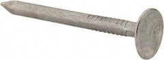 Value Collection - 11 Gauge, 1-1/2" OAL Roofing Nails - Ring Shank, Grade 2 Steel, Galvanized Finish - Exact Industrial Supply