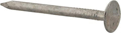 Value Collection - 11 Gauge, 1-3/4" OAL Roofing Nails - Ring Shank, Grade 2 Steel, Galvanized Finish - Exact Industrial Supply