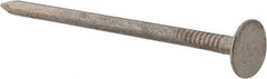Value Collection - 11 Gauge, 2-1/2" OAL Roofing Nails - Ring Shank, Grade 2 Steel, Galvanized Finish - Exact Industrial Supply