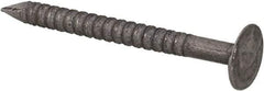 Value Collection - 13 Gauge, 1-1/4" OAL Underlayment Nails - Annular Thread Shank, Grade 2 Steel, Uncoated - Exact Industrial Supply