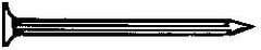 Value Collection - 7D, 2-1/4" OAL Masonry Nails - Cut Shank, Grade 2 Steel - Exact Industrial Supply