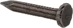 Value Collection - 9 Gauge, 1" OAL Masonry Nails - Fluted Shank, Grade 2 Steel, Uncoated - Exact Industrial Supply