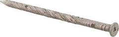 Value Collection - 7D, 12 Gauge, 2-1/4" OAL Flooring Nails - Screw Shank, Grade 2 Steel, Uncoated - Exact Industrial Supply