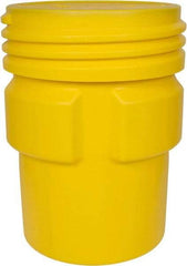 Eagle - 95 Gallon Closure Capacity, Screw On Closure, Yellow Overpack - 55 Gallon Container, Polyethylene, 660 Lb. Capacity, UN 1H2/X300/S Listing - Exact Industrial Supply