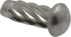 Value Collection - #2 Round Head Sheet Metal Screw - Stainless Steel, 1/4" Length Under Head, ASME B18.6.3 & ASME B18.6.4, Grade 18-8 - Exact Industrial Supply