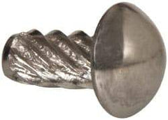 Value Collection - #4 Round Head Sheet Metal Screw - Stainless Steel, 1/4" Length Under Head, ASME B18.6.3 & ASME B18.6.4, Grade 18-8 - Exact Industrial Supply