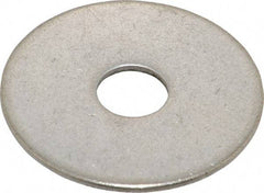 Value Collection - 3/8" Screw, Grade 18-8 Stainless Steel Fender Flat Washer - 13/32" ID x 1-1/2" OD, 0.06" Thick - Exact Industrial Supply