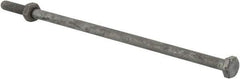 Value Collection - 1/4-20 Thread, 7" Length Under Head, Steel Hex Head Bolt - Hot Dipped Galvanized Coated, 7/16" Hex, ANSI/ASME B18.2.2 & ASME B18.2.1, Grade 2 - Exact Industrial Supply