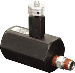 Enerpac - 1.94 GPM 3/8-18 Inlet Steel Hydraulic Control Valve - 10,000 psi, 2-1/4" Wide x 3-1/2" Long - Exact Industrial Supply