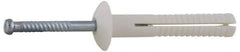 Value Collection - 3/16" Diam, 3/16" Drill, 1" OAL, 1-1/2" Min Embedment Hammer Drive Concrete Anchor - Nylon, Zinc-Plated Finish, Mushroom Head - Exact Industrial Supply
