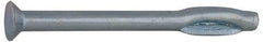 Value Collection - 1/4" Diam, 1/4" Drill, 4" OAL, 1-1/2" Min Embedment Split-Drive Concrete Anchor - Steel, Zinc-Plated Finish, Flat Head - Exact Industrial Supply