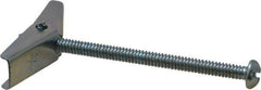 Value Collection - 3/16" Screw, 3/16" Diam, 3" Long, Toggle Bolt Drywall & Hollow Wall Anchor - 3/16" Drill, Zinc Plated, Steel, Use in Concrete, & Masonry, Hollow Tile, Plaster & Wallboard - Exact Industrial Supply