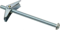 Value Collection - 5/16" Screw, 5/16" Diam, 5" Long, Toggle Bolt Drywall & Hollow Wall Anchor - 5/16" Drill, Zinc Plated, Steel, Use in Concrete, & Masonry, Hollow Tile, Plaster & Wallboard - Exact Industrial Supply
