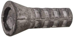 Value Collection - 1/4" Diam, 1/4" Drill, 3/4" OAL, 1/2" Min Embedment Plug Concrete Anchor - Lead Alloy - Exact Industrial Supply