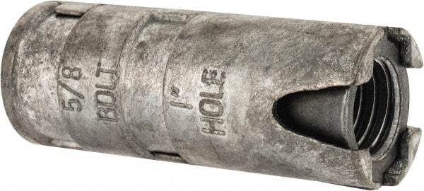 Value Collection - 5/8" Diam, 1" Drill, 2-5/8" OAL, Single Expansion Concrete Anchor - Alloy Steel - Exact Industrial Supply