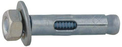 Value Collection - 3/4" Diam, 3/4" Drill, 2-1/2" OAL, 3-1/4" Min Embedment Sleeve Concrete Anchor - Steel, Zinc-Plated Finish, Hex Nut Head, Hex Drive - Exact Industrial Supply
