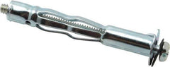 Value Collection - #10 to 24 Screw, 3/16" Diam, 2-1/2" Long, 3/4 to 1-3/16" Thick, Sleeve Drywall & Hollow Wall Anchor - 3/16" Drill, Zinc Plated, Steel, Use in Drywall - Exact Industrial Supply