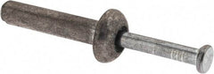 Value Collection - 3/16" Diam, 3/16" Drill, 7/8" OAL, 2-3/4" Min Embedment Hammer Drive Concrete Anchor - Zamac Alloy, Zinc-Plated Finish, Mushroom Head - Exact Industrial Supply