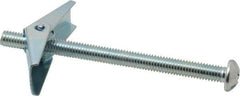 Value Collection - 3/8" Screw, 3/8" Diam, 5" Long, Toggle Bolt Drywall & Hollow Wall Anchor - 3/8" Drill, Zinc Plated, Steel, Use in Concrete, & Masonry, Hollow Tile, Plaster & Wallboard - Exact Industrial Supply