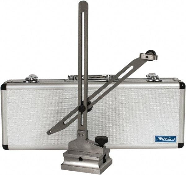 Fowler - Indicator Transfer Stand - 12" High, 3.54" Base Length x 3" Base Width, Includes Holder - Exact Industrial Supply
