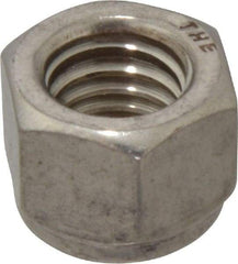 Value Collection - 1/2-13 UNC 18-8 Hex Lock Nut with Nylon Insert - 3/4" Width Across Flats, 39/64" High - Exact Industrial Supply