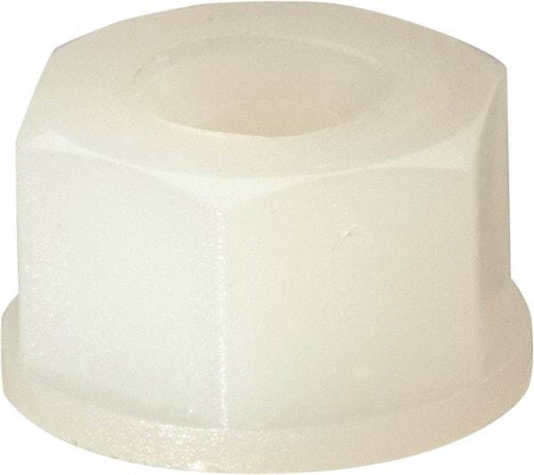 Made in USA - #6-32 UNC Hex Lock Nut with Nylon Insert - 5.08mm High - Exact Industrial Supply