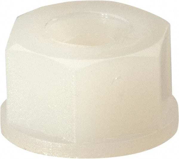 Made in USA - #8-32 UNC Hex Lock Nut with Nylon Insert - 5.84mm High - Exact Industrial Supply