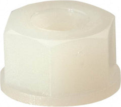 Made in USA - #8-32 UNC Hex Lock Nut with Nylon Insert - 5.84mm High - Exact Industrial Supply
