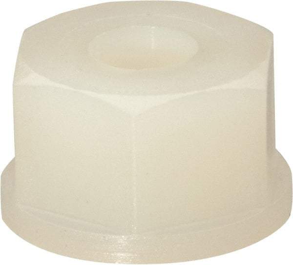 Made in USA - #10-24 UNC Hex Lock Nut with Nylon Insert - 1/4" High - Exact Industrial Supply