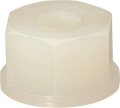 Made in USA - #10-24 UNC Hex Lock Nut with Nylon Insert - 1/4" High - Exact Industrial Supply