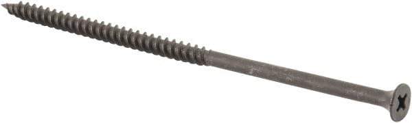 Value Collection - #10, 4-1/2" OAL, Phillips Drive Bugle Head, Steel Drywall Screws - Black Phosphate Finish, Grade 2 - Exact Industrial Supply