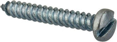 Value Collection - #2 Pan Head Slotted Sheet Metal Screw - Steel, 5/8" Length Under Head, Grade 2 - Exact Industrial Supply