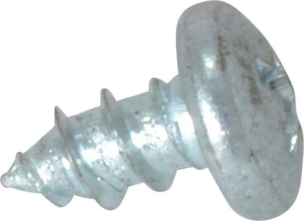 Value Collection - #10 Pan Head Phillips Sheet Metal Screw - Steel, 3/8" Length Under Head, Grade 2 - Exact Industrial Supply