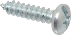 Value Collection - #10 Pan Head Slotted Phillips Sheet Metal Screw - Steel, 3/4" Length Under Head, Grade 2 - Exact Industrial Supply