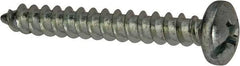 Value Collection - #10 Pan Head Slotted Phillips Sheet Metal Screw - Steel, 1-1/2" Length Under Head, Grade 2 - Exact Industrial Supply