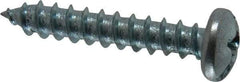 Value Collection - #12 Pan Head Slotted Phillips Sheet Metal Screw - Steel, 1-1/4" Length Under Head, Grade 2 - Exact Industrial Supply
