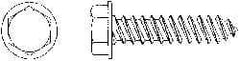 Value Collection - #6 Hex Washer Head Sheet Metal Screw - Steel, 5/8" Length Under Head, AISI 1016, ASME B18.6.3, ASME B18.6.4 & SAE J933, Grade 1016-1024 - Exact Industrial Supply