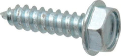 Value Collection - #10 Hex Washer Head Sheet Metal Screw - Steel, 3/4" Length Under Head, Grade 2 - Exact Industrial Supply